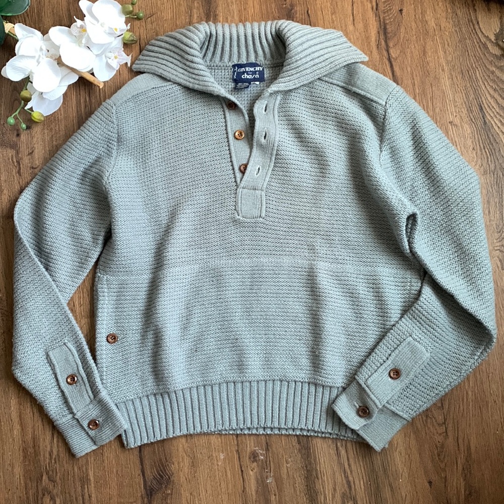 Vintage givenchy for chesa wool pullover sweater L